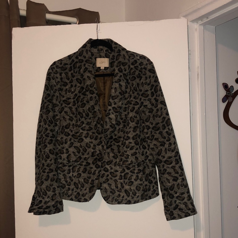 Cheetah blazer